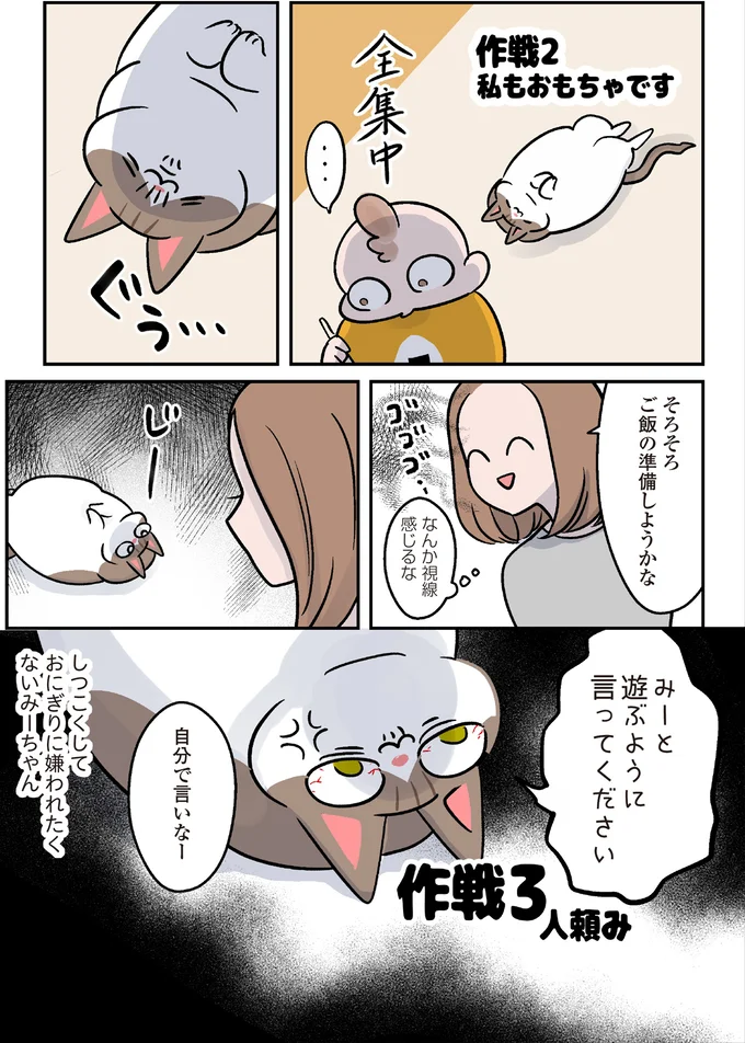 その優しさを私にも。娘ファーストすぎるモンペ猫の献身／マジレス幼児とモンペ猫 52.webp