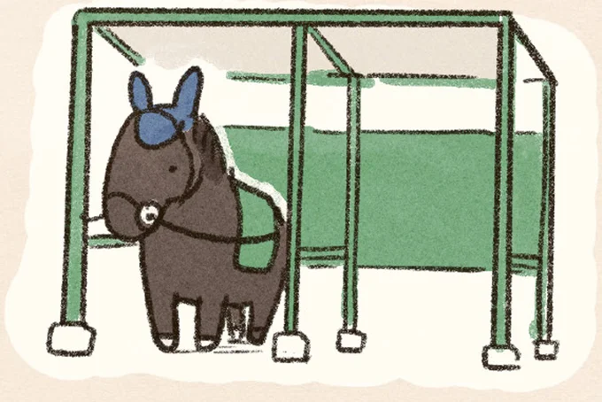 指示を聞いてくれない馬。でもやり方を変えてみたら...伝わった！／馬に乗らずにいられない！ 06-14.png