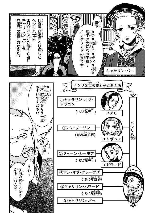 『まんが人物伝 エリザベス女王一世 イギリスを大国に導いた女王』 04-02.png