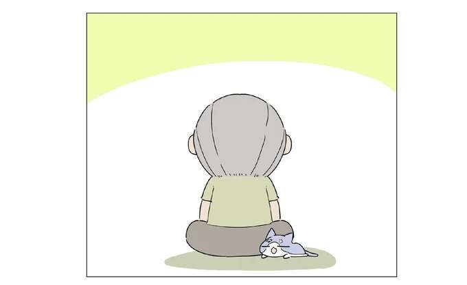 突然現れた子猫の飼い主。ホッとするおじいの脳裏をよぎったのは／ハルとゲン