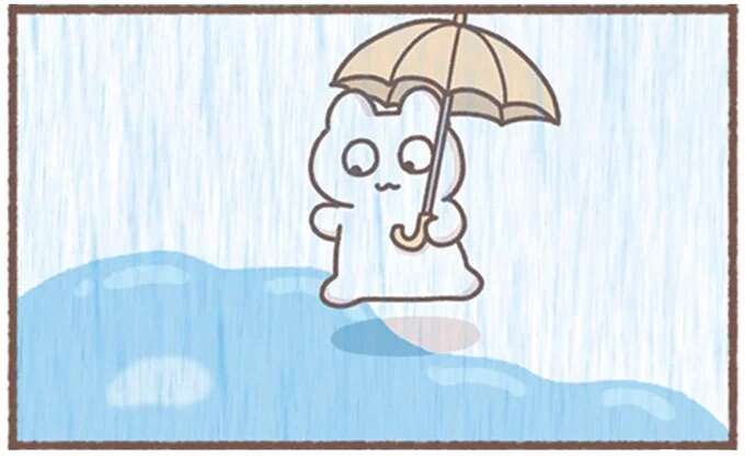 「自身の衰え」にガッカリ。水たまりでついチャレンジしてしまったアラサー女子／毎日がんばってはたらく、えらい