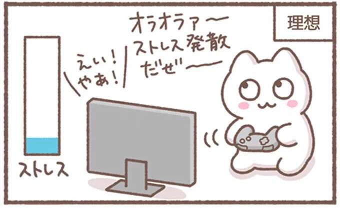 仕事のストレスはゲームで発散！でも現実は「残酷」で／毎日がんばってはたらく、えらい