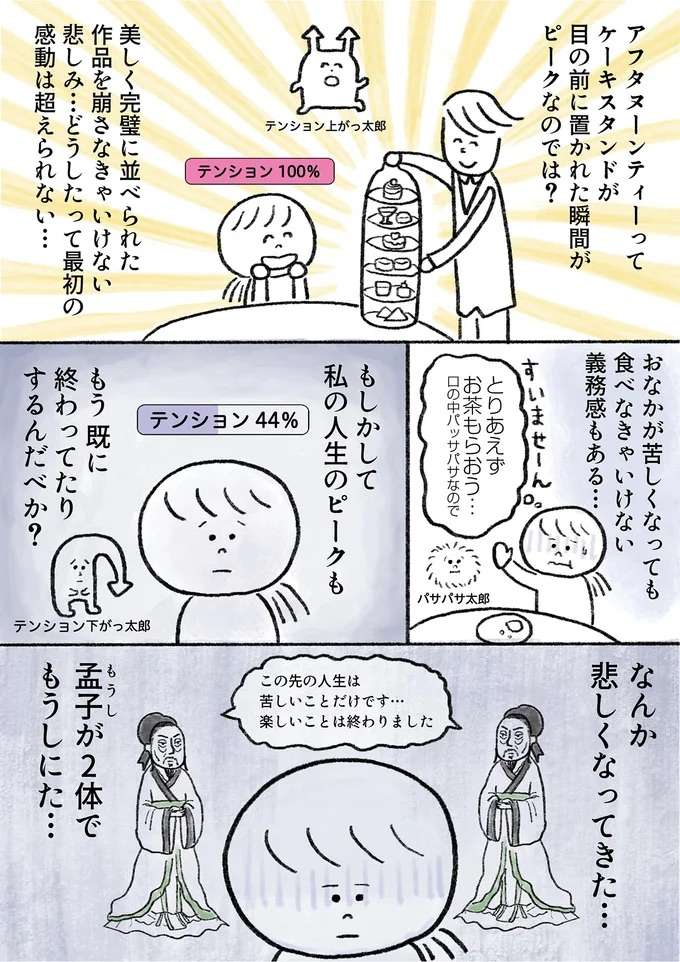 初アフタヌーンティーで、人生のピークを考える／生きるのがしんどい女が「死ぬまでにやりたいことリスト」を消化していく話 ikiru8_3.jpeg