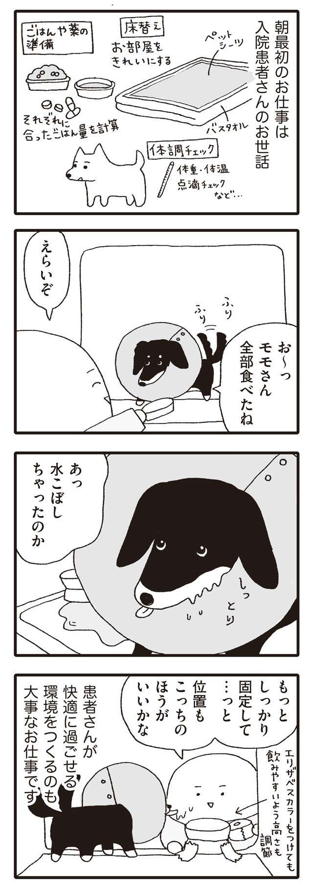 う゛...動物看護師は朝から満身創痍？ 診療開始前に犬や猫たちと...／いぬねこ動物病院日記 inunekonikki1-4.jpg