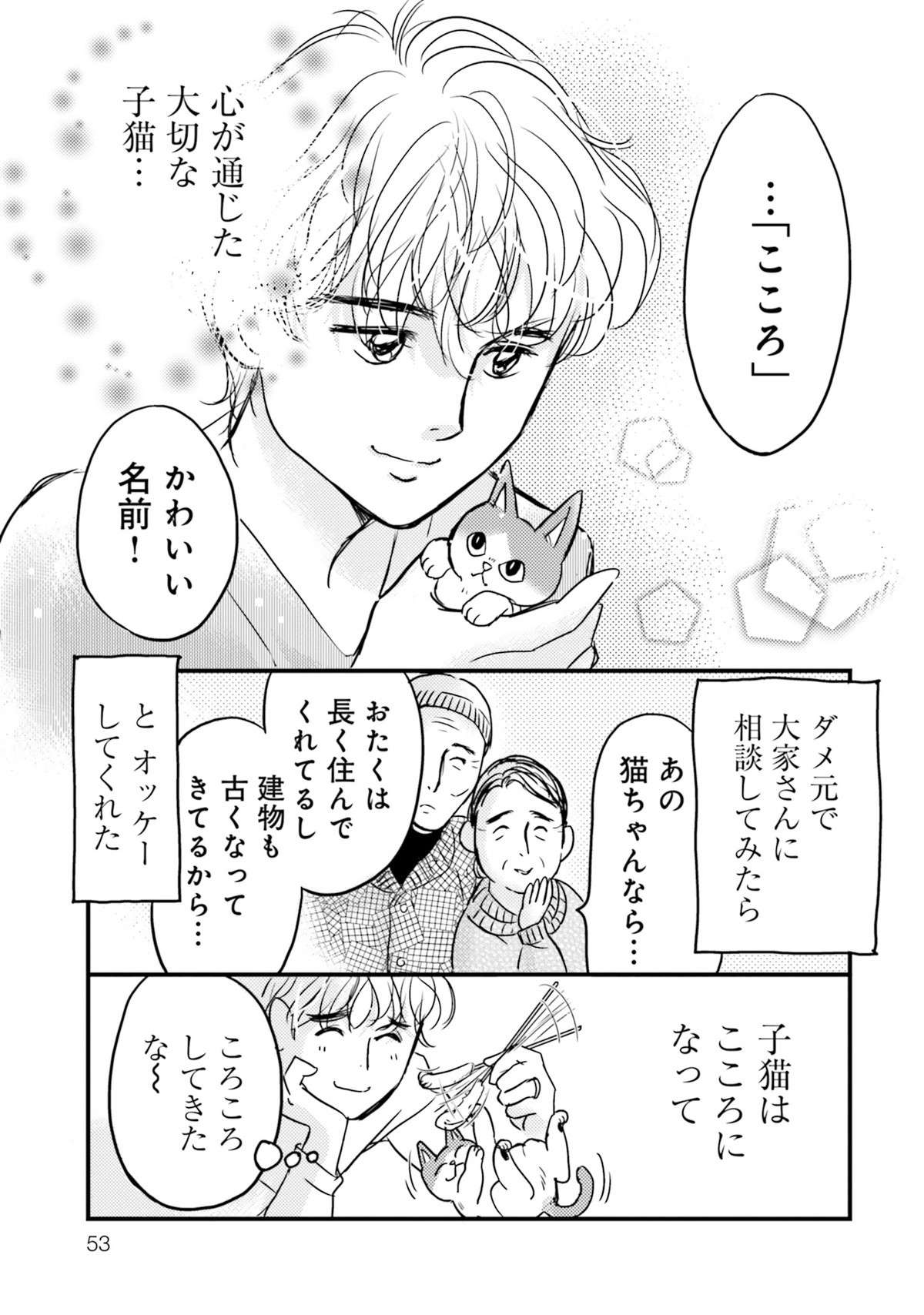 「きっと運命なんだよ」保護した子猫が再びうちに。子猫もうれしそうで...／彼とねこが待っている。  karetoneko1-img-0054.jpg