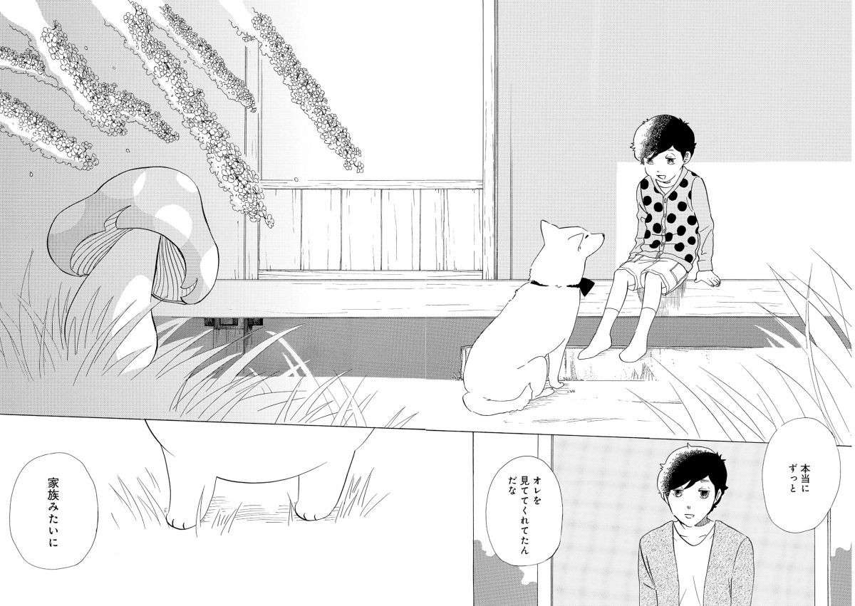 子どものころ、絵本作家が愛犬に伝えた言葉...「きのこいぬ」はずっとふたりを見守っていた／きのこいぬ kinokoinu14-7.jpg