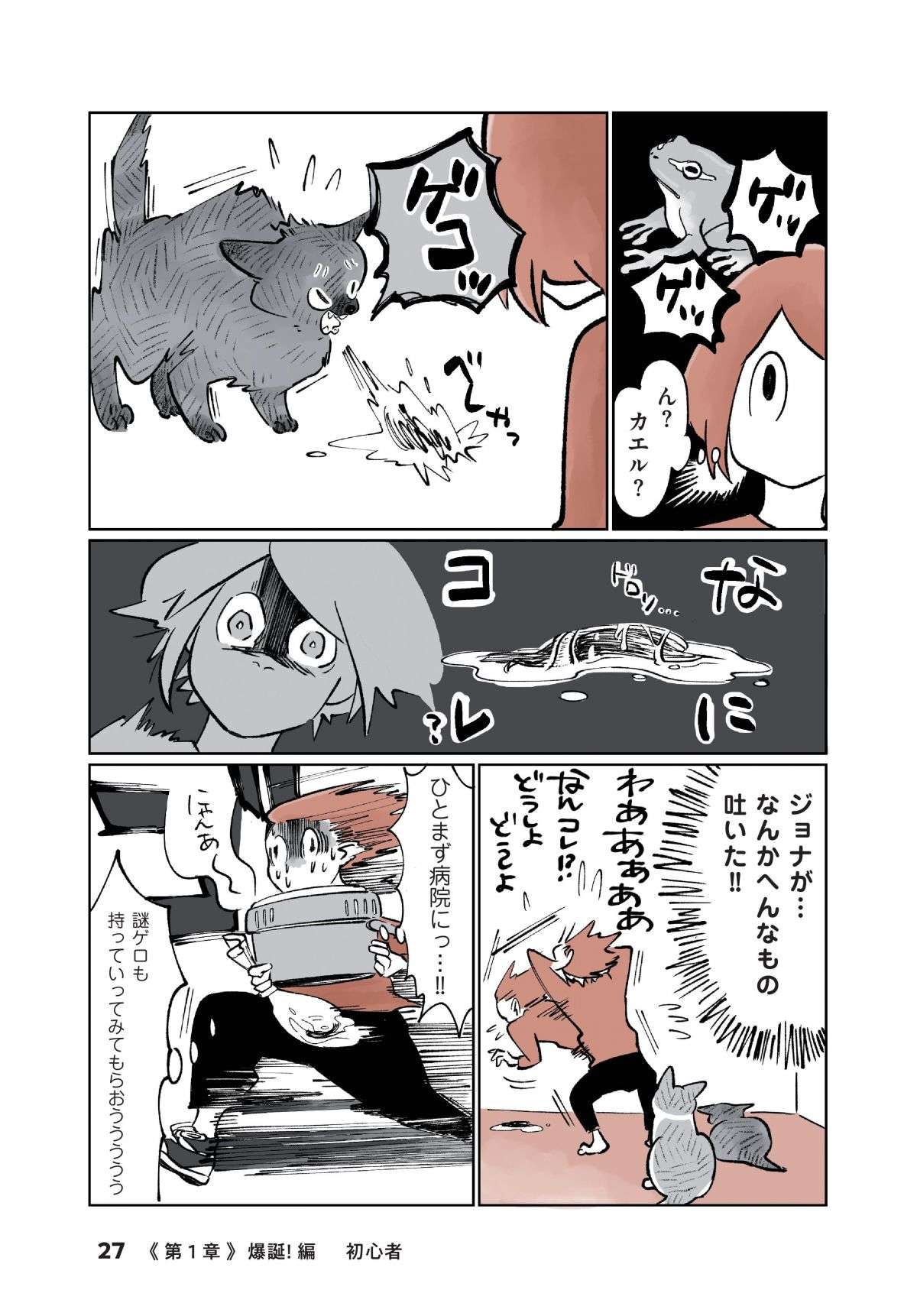 「なんか吐いた！」猫飼い初心者が焦って病院に駆け込むと、先生は「意外な反応」で...／こねこのドレイ koneko_dorei3-2.jpg