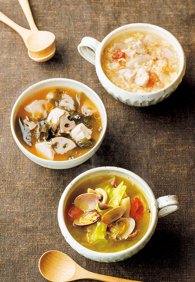 「和えれば漬物」「混ぜればスープ」！便利過ぎる「塩麴レシピ」／体の内側からきれいになる 麹のレシピ kouji_P49_01.jpg