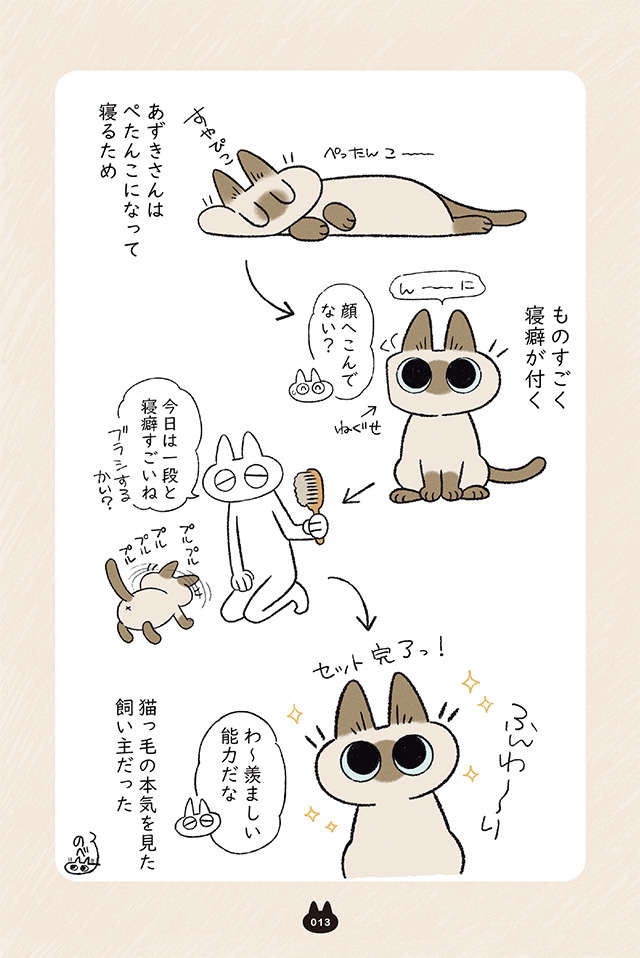 お昼寝や夜更かしも。飼い主と一緒に行動する愛猫、付き合い良すぎ...！／まだまだ!!! シャム猫あずきさん madamada_p13.jpg