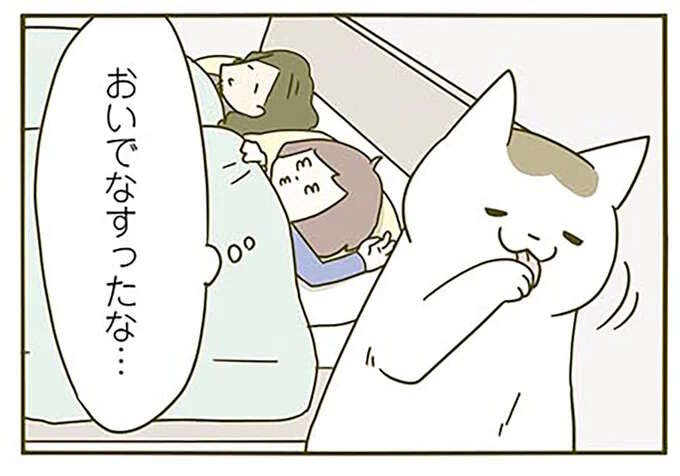 「いつもと違う！」と猫が大騒ぎ。いつまでも夜泣きした理由は...／うちの猫がまた変なことしてる。2