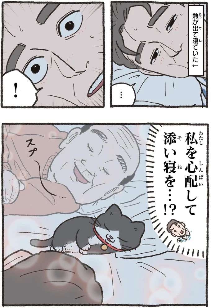 僕のことを心配して⁉猫の添い寝に感涙が止まらない／ねこに転生したおじさん4 nekotensei2_1.jpeg