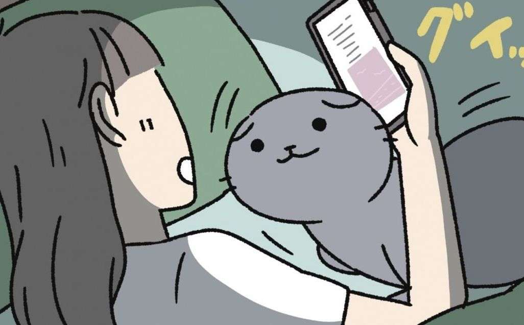 心が読める愛猫グレイ。だらだらしちゃう飼い主をサポートする「先回り術」 ／ねこようかい ムギュッ！