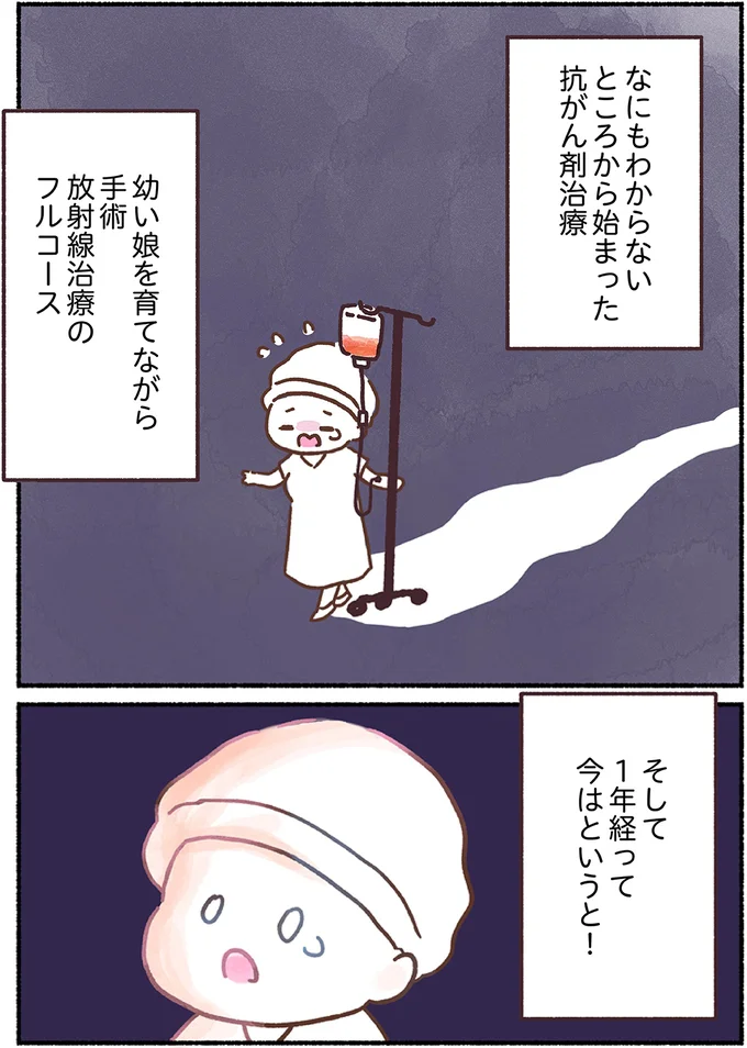 「左胸のしこりは、がんです」無表情な医師の宣告。自分は33歳、娘はまだ2歳...抗がん剤治療が始まって nyuugan1_4.webp