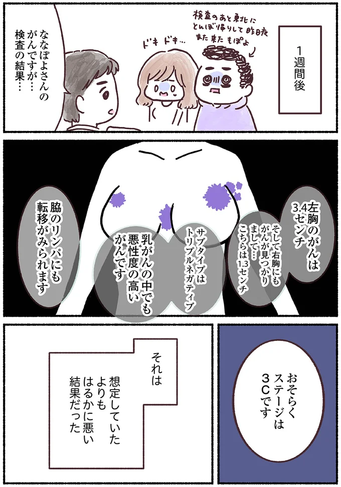 「乳がんの中でも悪性度が高いがんです」医師に告げられた、想像よりも悪い診断。雨の車内で夫婦は号泣して... nyuugan8_4.webp