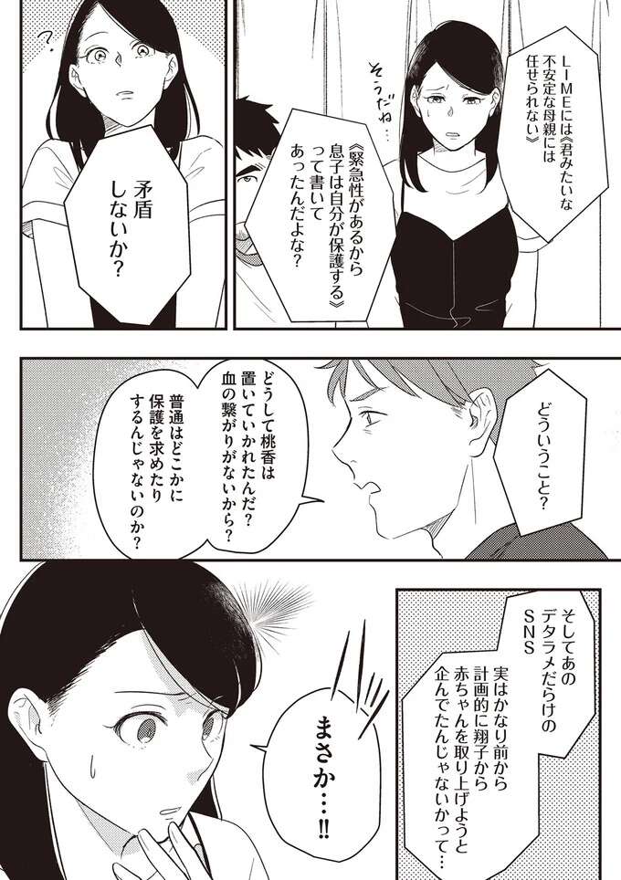 生まれたばかりの息子を連れ去った夫。えっ、だいぶ前から計画していた...？／産後10日でホームレス sangotooka11_2.jpeg