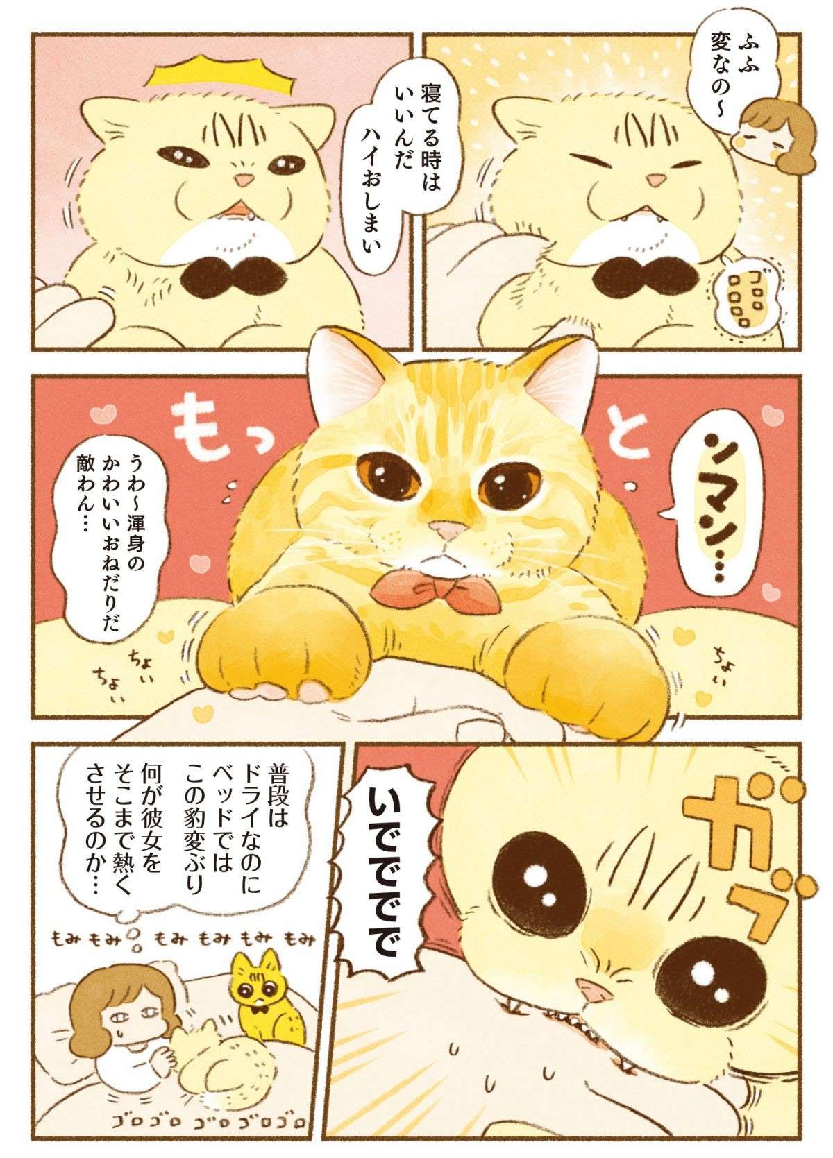 普段はドライなのにベッドでは甘えん坊。愛猫のギャップにメロメロ...／しまねこ3姉妹と暮らしています shimaneko_p52.jpg