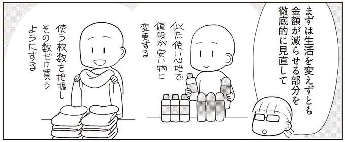 生活費の見直しは、「生活を変えずに金額を減らせるもの」をチェック！／貯金ゼロから「貯められる人」になりました