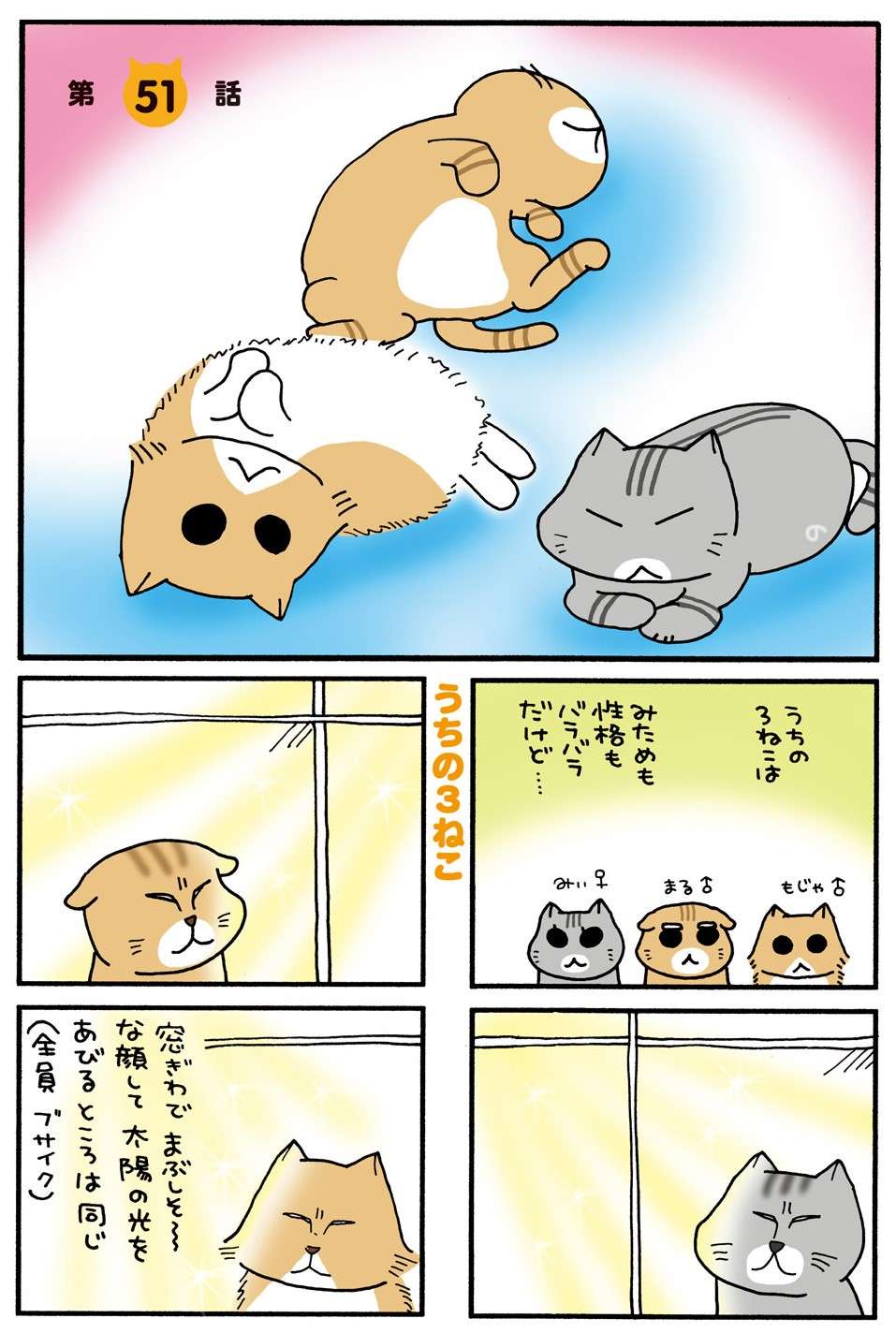 転がってきたボールをキャッチした猫。「ナイスパス！」と思った次の瞬間の「悲劇」／うちの3ねこ 3 uchinosanneko3_019.jpg