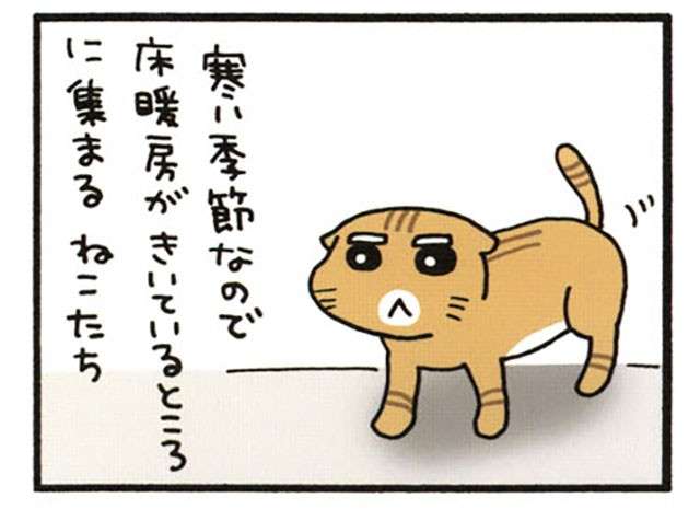 「お母さんが倒れてるっ!!」寛ぐ猫の真似をしていたら...／うちの3ねこ 2 uchinosanneko_002_017_1.jpg