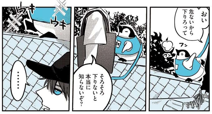 「危ないから下りろ」と言われても坂道をウキウキ上っていったペンギンの末路／ペンギン喫茶は今日も青天2