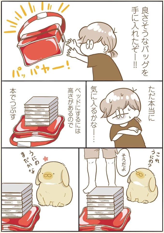 うさぎがショボーンとした理由。ここにあったのに...／うちのうさぎは今日ものんびり utinousagi11_3.webp