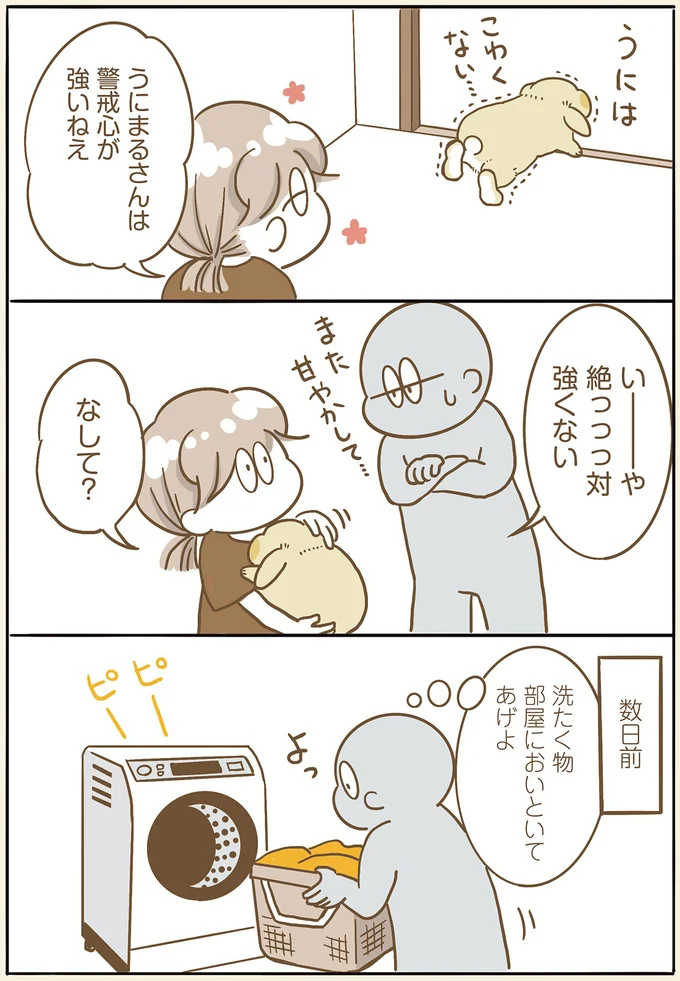 警戒心が強い...はず。パートナーが見たうさぎが無防備すぎた/うちのうさぎは今日ものんびり utinousagi7_1.webp