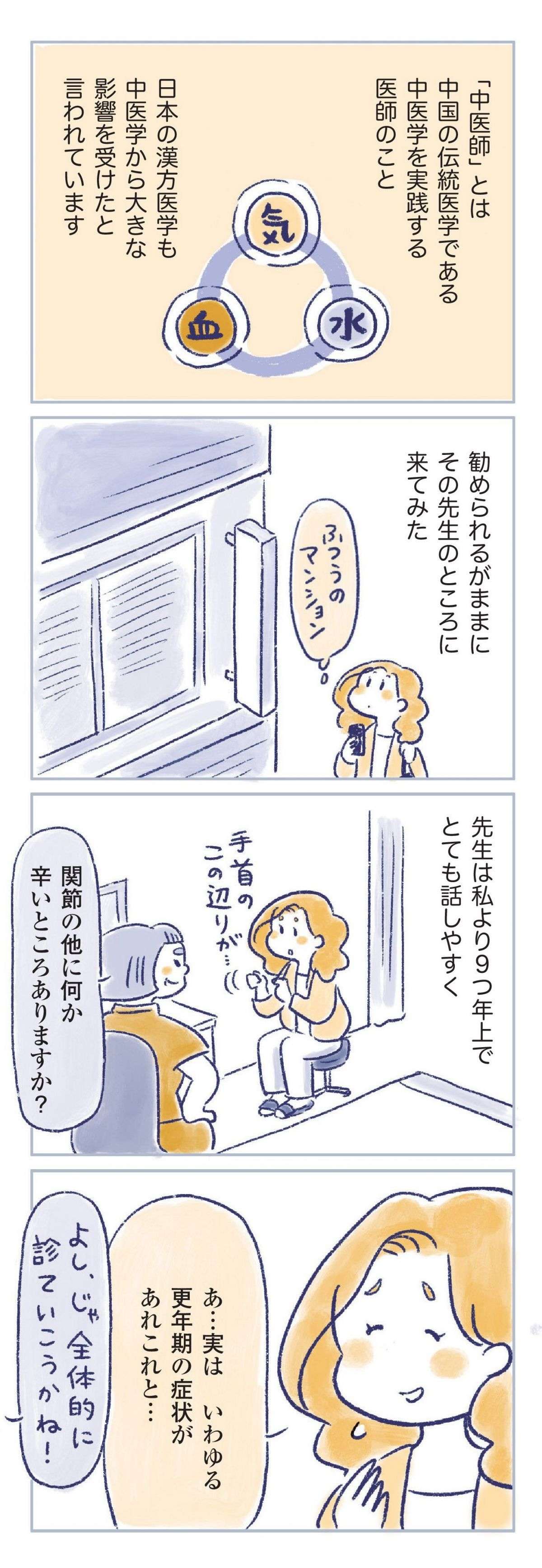 中医師、親友、家族...。更年期のトンネルを抜けられたのは、頼れる人がいたから／私の生理のしまい方（6） watashinoseiri6-3.jpg