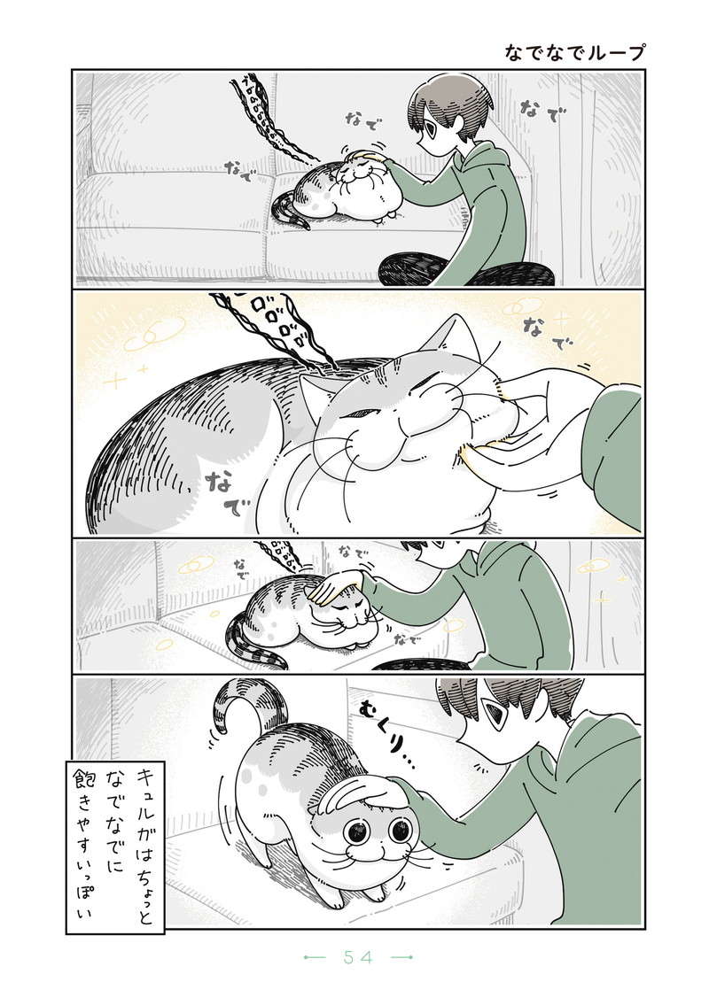 愛猫キュルガはなでなでに飽きてすぐ移動。でもすぐに... ／夜は猫といっしょ4 yoruhanekoto4_CC2021_re-54.jpg